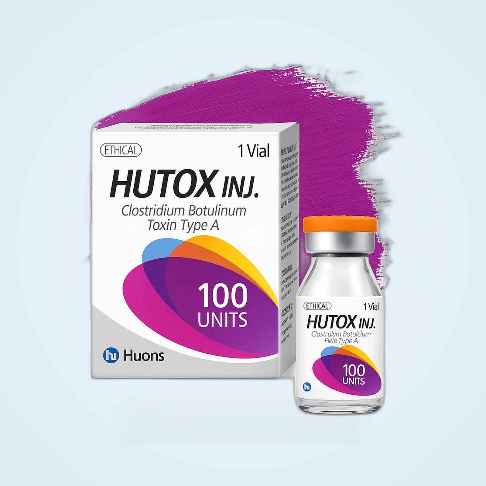 Hutox 100U product packaging