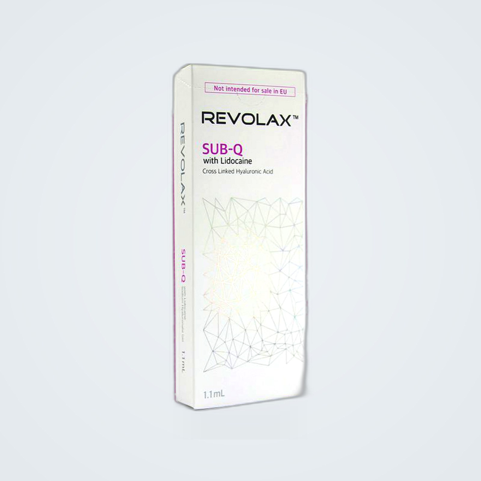 Revolax SUB-Q with Lidocaine product packaging